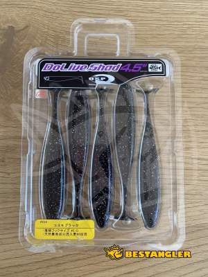 O.S.P DoLive Shad 4.5" Cosmo Black W038