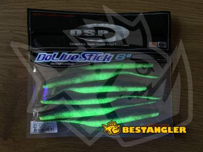 O.S.P DoLive Stick 6" Green Pumpkin/Chart TW107 - UV