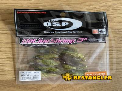 O.S.P DoLive Shrimp 3" Green Pumpkin/Chart TW107