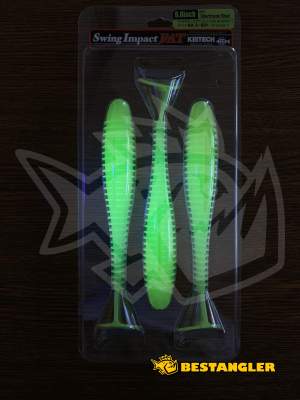 Keitech FAT Swing Impact 6.8" Chartreuse Shad - CT#13 - UV