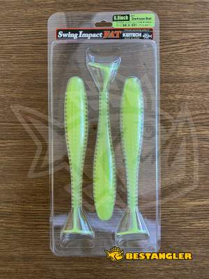 Keitech FAT Swing Impact 6.8" Chartreuse Shad - CT#13