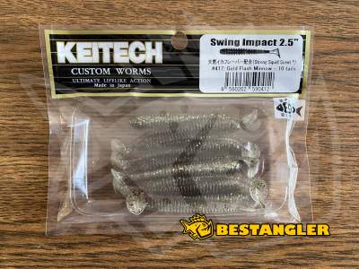 Keitech Swing Impact 2.5" Gold Flash Minnow - #417