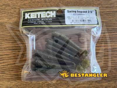 Keitech Swing Impact 2.5" Green Pumpkin PP. - #101