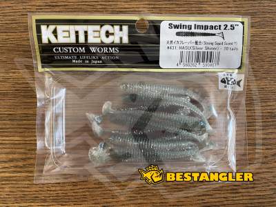 Keitech Swing Impact 2.5" Hasu (Silver Shiner) - #431