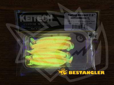 Keitech Swing Impact 2.5" Orange Shiner - #441 - UV