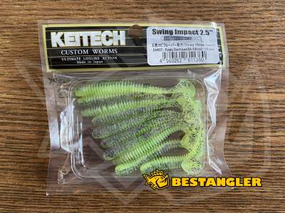 Keitech Swing Impact 2.5" Purple Chartreuse - BA#03