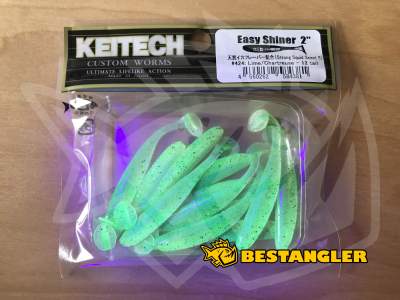 Keitech Easy Shiner 2" Lime / Chartreuse - #424 - uv