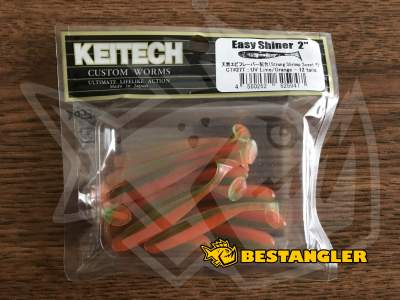 Keitech Easy Shiner 2" UV Lime / Orange - CT#27