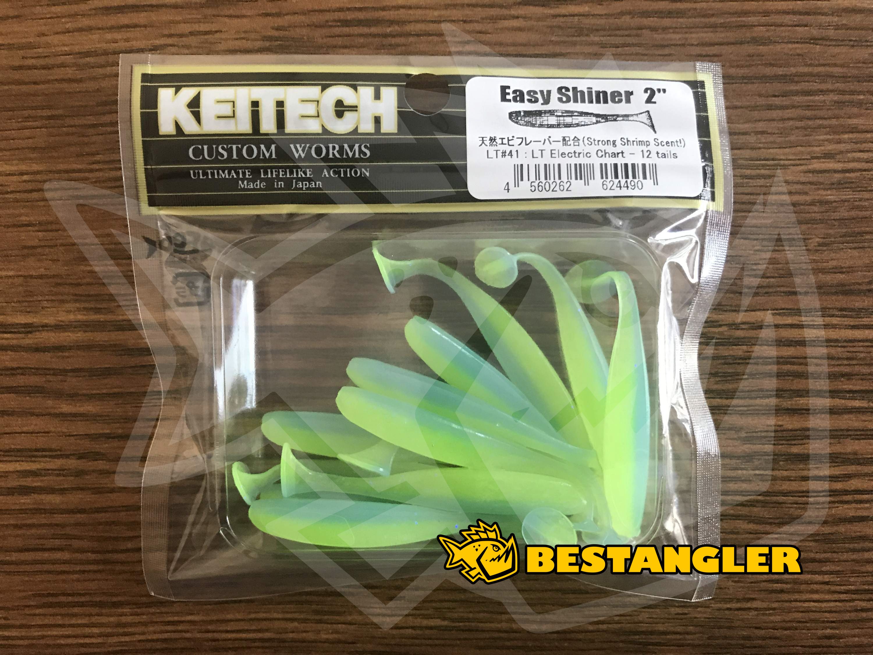 KEITECH Lures Easy Shinner 2" 12pcs JAPAN Strong Squid scented Drop Shot jig 