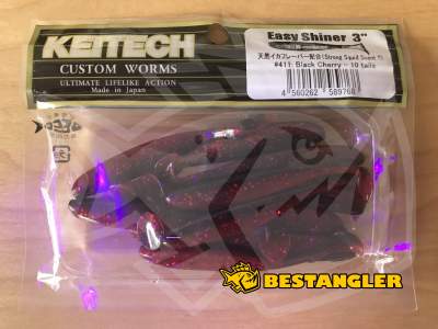 Keitech Easy Shiner 3" Black Cherry - #411 - UV