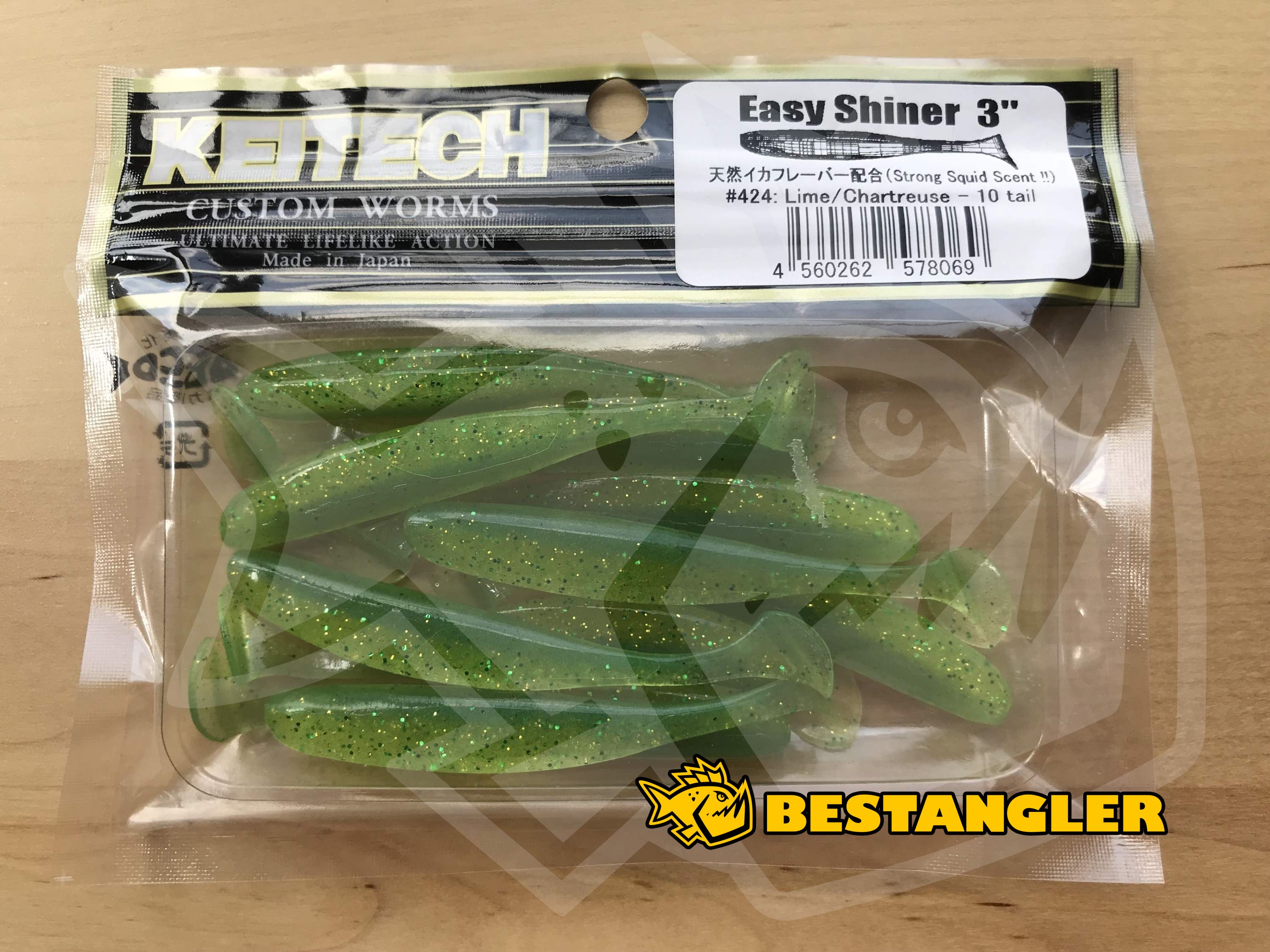Keitech Easy Shiner 3 Lime / Chartreuse