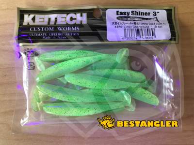 Keitech Easy Shiner 3" Lime / Chartreuse - #424 - UV
