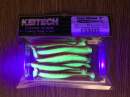 Keitech Easy Shiner 3" Chartreuse Silver Red - CT#25 - UV