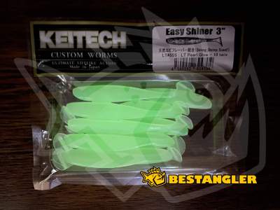 Keitech Easy Shiner 3" Pearl Glow - LT#55 - GLOW