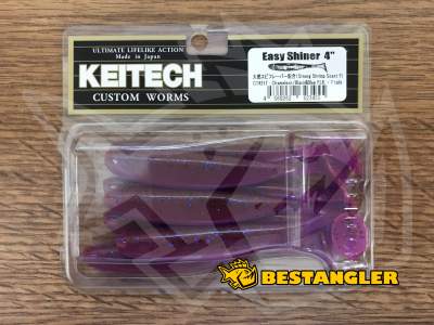 Keitech Easy Shiner 4" Chameleon / Black & Blue FLK - CT#21