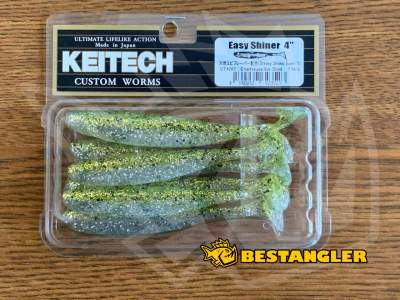 Keitech Easy Shiner 4" Chartreuse Ice Shad - CT#28