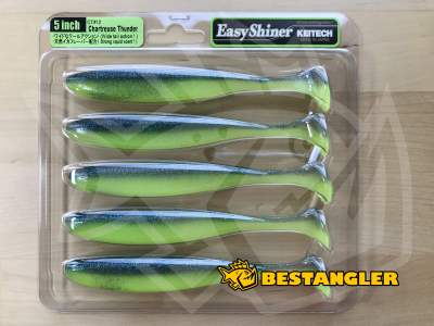 Keitech Easy Shiner 5" Chartreuse Thunder - CT#12 - UV