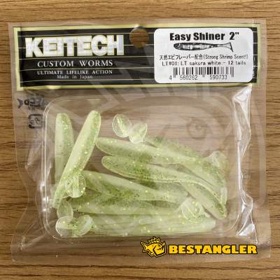 Keitech Easy Shiner 2" Sakura White - LT#01