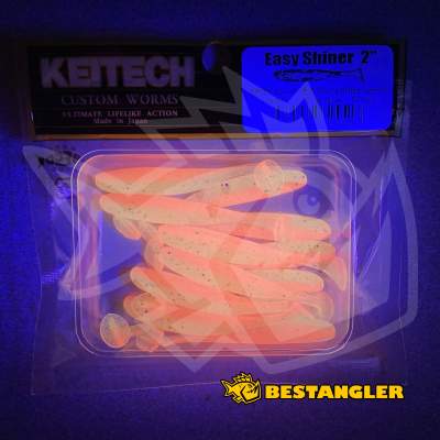 Keitech Easy Shiner 2" Pink Glow - LT#47 - UV