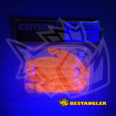 Keitech Easy Shiner 2" Chameleon / Black & Blue FLK - CT#21 - UV