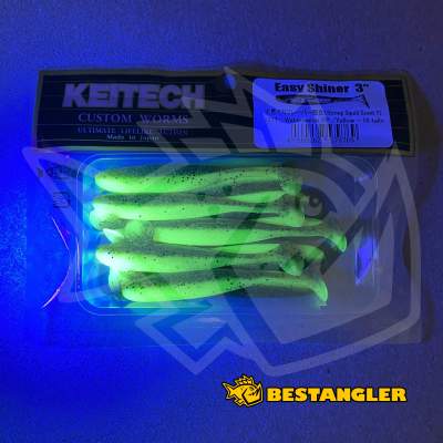 Keitech Easy Shiner 3" Watermelon PP. / Yellow - #447 - UV