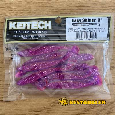 Keitech Easy Shiner 3" Purple Chameleon / Silver FLK - LT#33