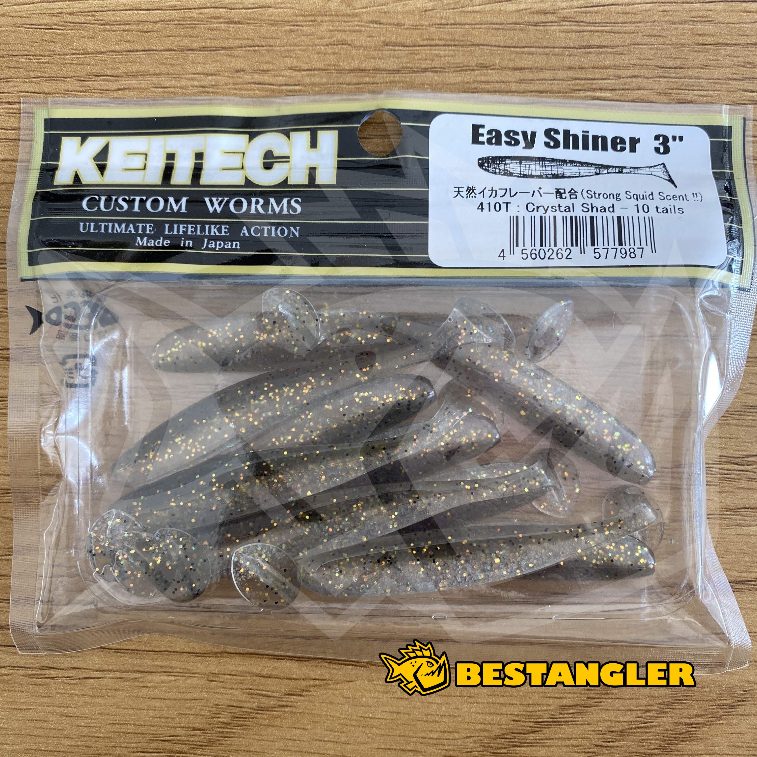 Keitech Easy Shiner 3 Crystal Shad