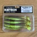 Keitech Easy Shiner 3.5" Green Pumpkin Chartreuse - #401