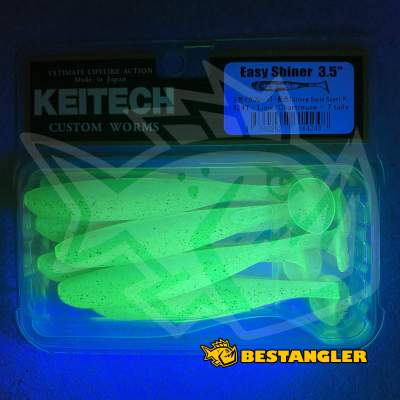 Keitech Easy Shiner 3.5" Lime / Chartreuse - #424 - UV