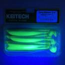 Keitech Easy Shiner 3.5" Chartreuse Thunder - CT#12 - UV