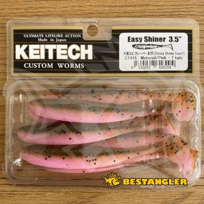 Keitech Easy Shiner 3.5" Motoroil / Pink - CT#16