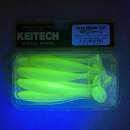 Keitech Easy Shiner 3.5" Chartreuse Shad - CT#13 - UV