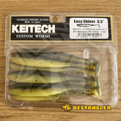 Keitech Easy Shiner 3.5" Watermelon PP. / Yellow - #447