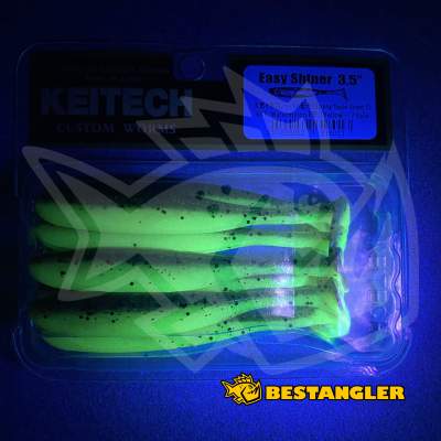 Keitech Easy Shiner 3.5" Watermelon PP. / Yellow - #447 - UV
