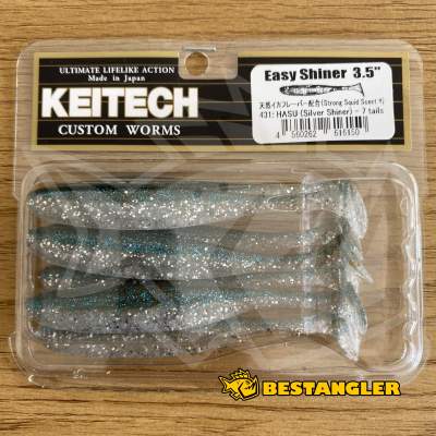 Keitech Easy Shiner 3.5" Hasu (Silver Shiner) - #431