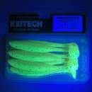 Keitech Easy Shiner 3.5" Motoroil / Chartreuse - CT#14 - UV