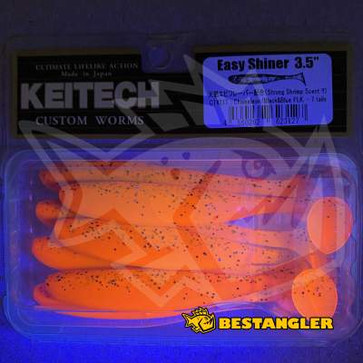 Keitech Easy Shiner 3.5" Chameleon / Black & Blue FLK - CT#21 - UV