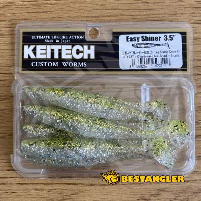 Keitech Easy Shiner 3.5" Chartreuse Ice Shad - CT#28