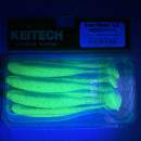 Keitech Easy Shiner 3.5" Lime / Blue - CT#26 - UV