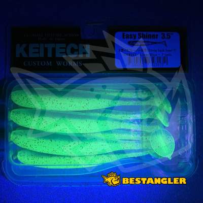 Keitech Easy Shiner 3.5" Lime / Blue - CT#26 - UV