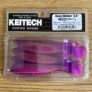 Keitech Easy Shiner 3.5" Chameleon / Black & Blue FLK - CT#21