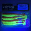Keitech Easy Shiner 3.5" Chartreuse Silver Red - CT#25 - UV