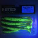 Keitech Easy Shiner 4" Green Pumpkin Chartreuse - #401 - UV