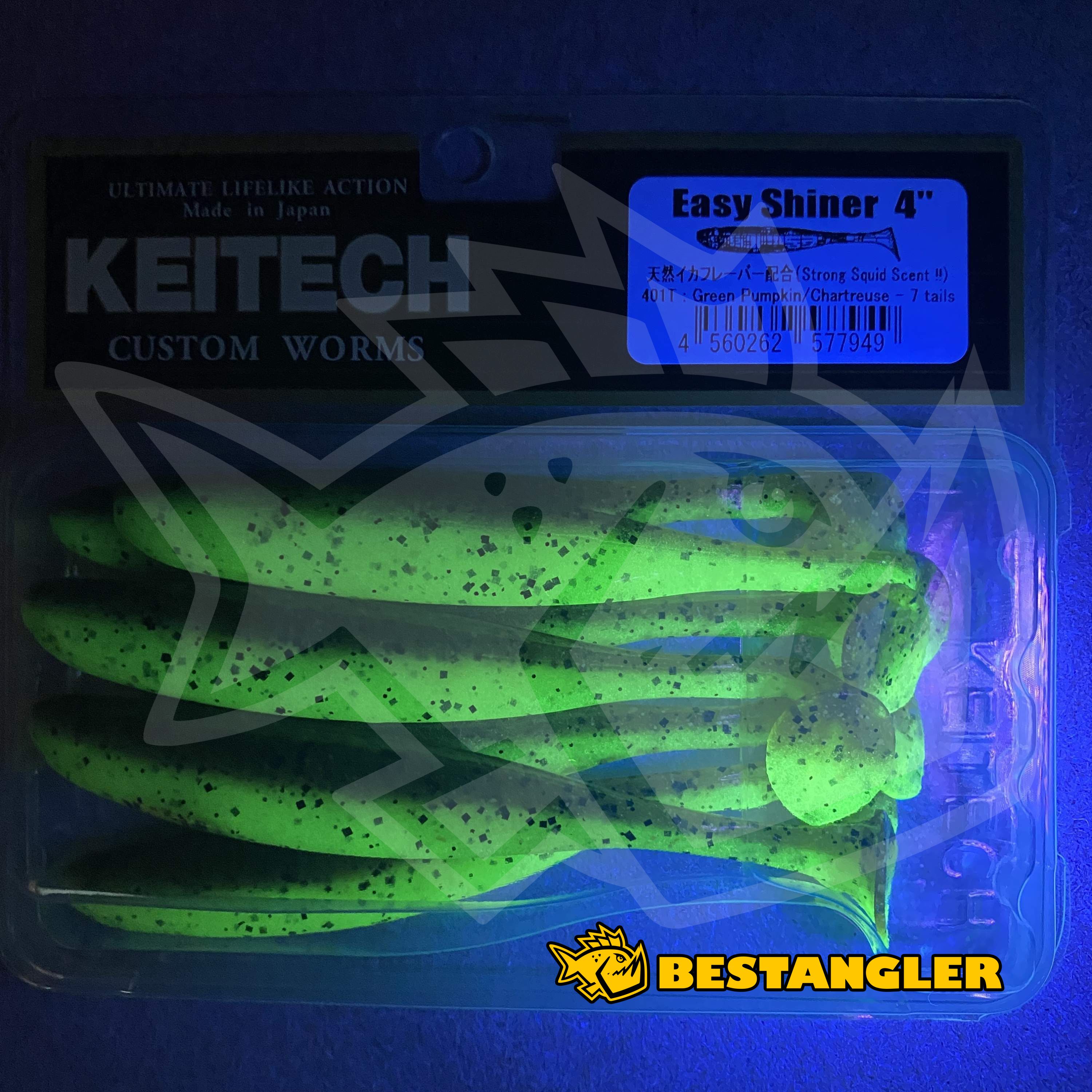 Hecht 4,5 " Keitech Easy Shiner Vert Pumpkin Chartreuse 11,5cm Hecht Sandre 