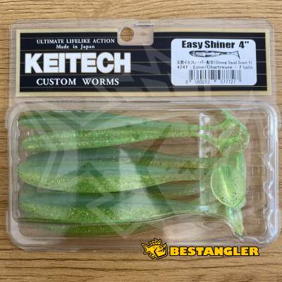 Keitech Easy Shiner 4" Lime / Chartreuse - #424