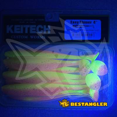 Keitech Easy Shiner 4" Yellow / Pink - LT#31 - UV