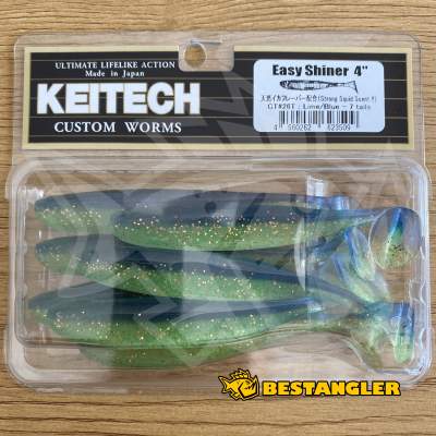 Keitech Easy Shiner 4" Lime / Blue - CT#26