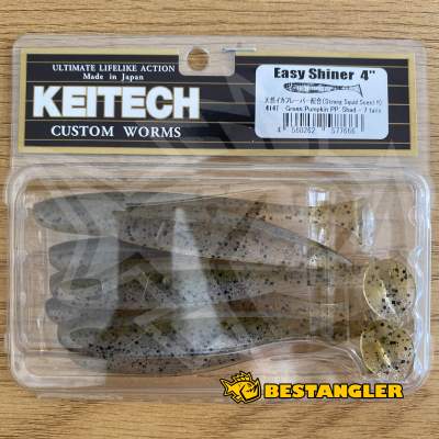 Keitech Easy Shiner 4" Green Pumpkin PP. Shad - #414