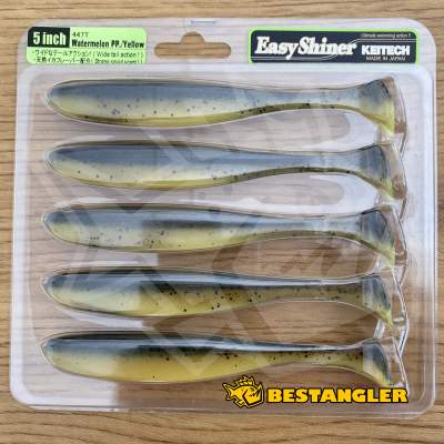 Keitech Easy Shiner 5" Watermelon PP. / Yellow - #447