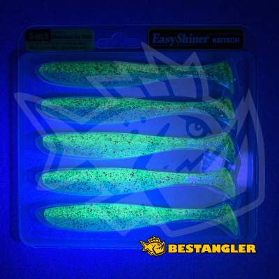 Keitech Easy Shiner 5" Chartreuse Ice Shad - CT#28 - UV